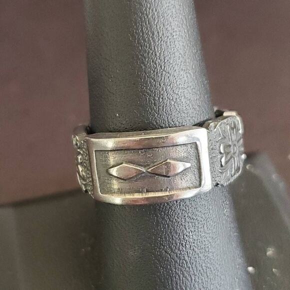 Stainless Steel Spoon Ring Size 8 - Picture 4 of 7